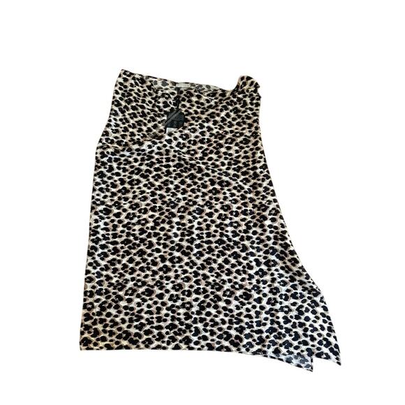 Women’s Size 2 Anatomie Leopard Print Silk Blend Midi Skirt Italy NWT - Picture 9 of 9
